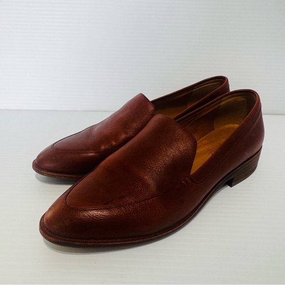 Madewell Frances Brown Leather Loafers Size 7 1/2 - Picture 3 of 14